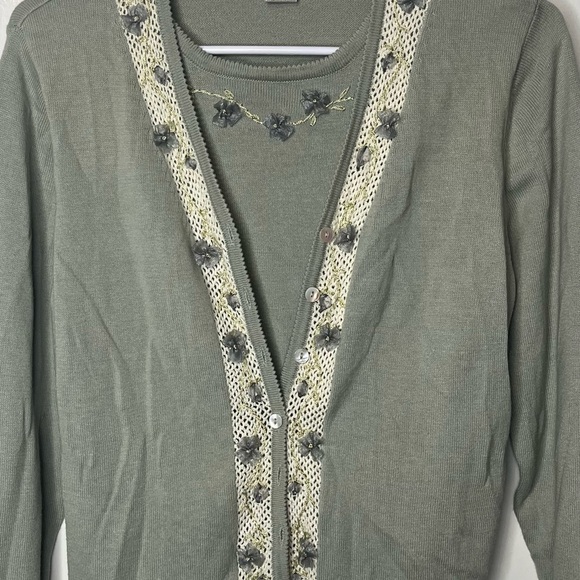 CLAUDIA D vintage Women's Green Cardigan - Picture 5 of 5
